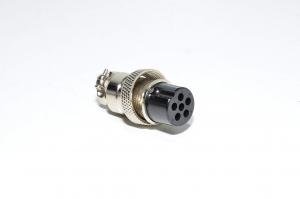 Renhotec GX20A6S straight cable mount 6pin metal female connector *new*