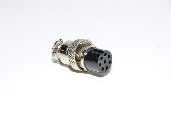 Renhotec GX20A8S straight cable mount 8pin metal female connector *new*
