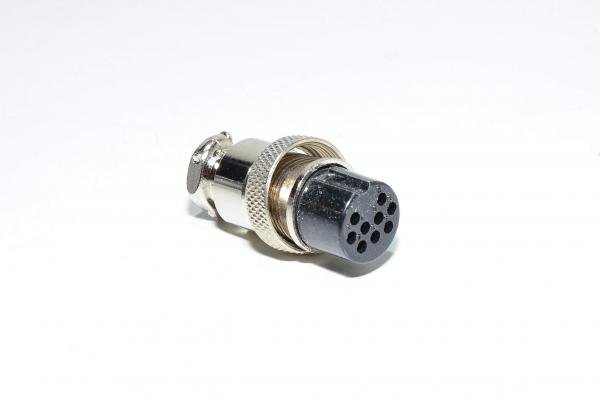 Renhotec GX20A9S suora kaapeliasennettava 9pin metallinen naarasliitin *uusi*