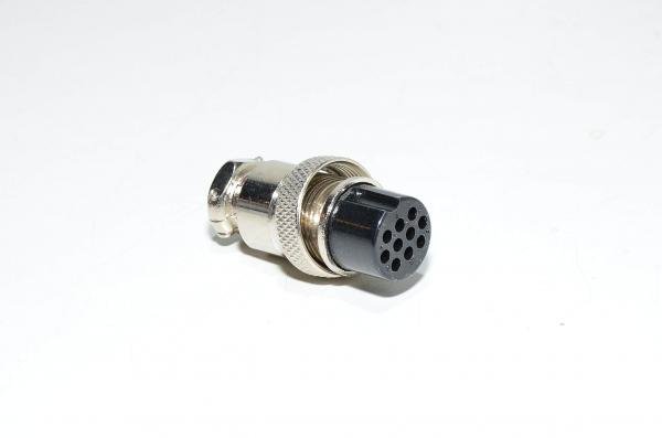 Renhotec GX20A10S straight cable mount 10pin metal female connector *new*