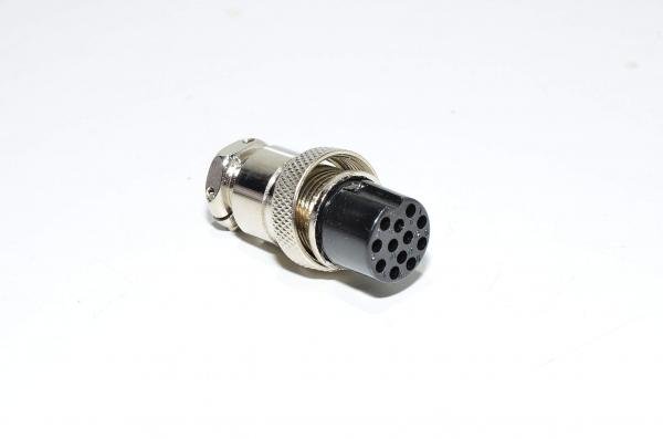 Renhotec GX20A12S suora kaapeliasennettava 12pin metallinen naarasliitin *uusi*