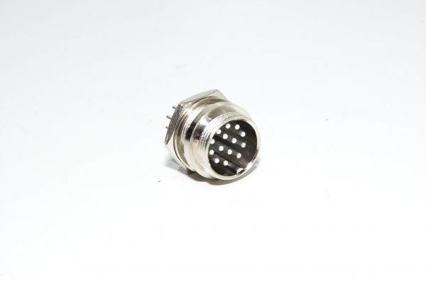 Renhotec GX20B14P paneeliasennettava 14pin metallinen takaa asennettava urosliitin *uusi*