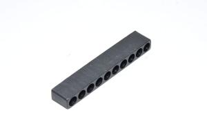 Black plastic holder for 10x 1/4" bits