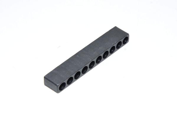 Black plastic holder for 10x 1/4" bits