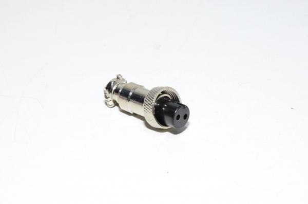 Renhotec GX12A2S straight cable mount 2pin metal female connector *new*