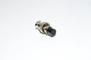 Renhotec GX12A5S suora kaapeliasennettava 5pin metallinen naarasliitin *uusi*