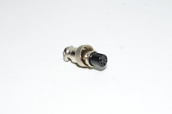 Renhotec GX12A6S straight cable mount 6pin metal female connector *new*