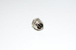Renhotec GX12B4P panel mount 4pin metal rear mount male connector *new*
