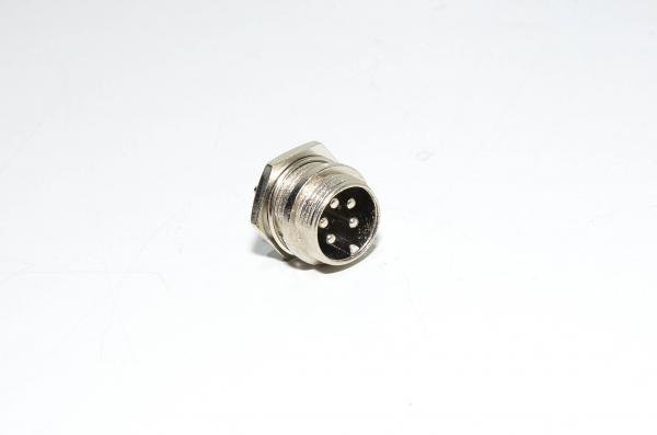 Renhotec GX16B5P paneeliasennettava 5pin metallinen takaa asennettava urosliitin *uusi*