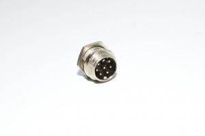 Renhotec GX16B8P paneeliasennettava 8pin metallinen takaa asennettava urosliitin *uusi*