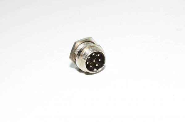 Renhotec GX16B8P paneeliasennettava 8pin metallinen takaa asennettava urosliitin *uusi*