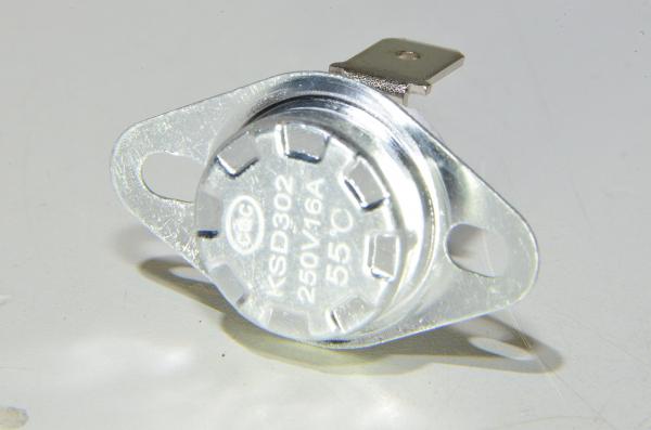 55°C KSD302 250V 16A NC keraaminen bi-metallinen mekaaninen termostaatti *uusi*