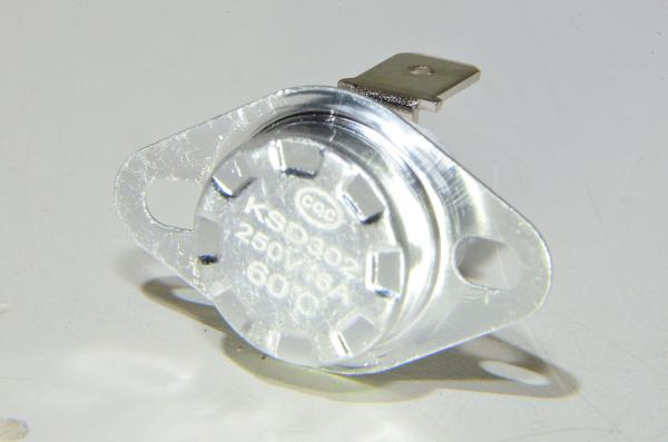60°C KSD302 250V 16A NC keraaminen bi-metallinen mekaaninen termostaatti *uusi*