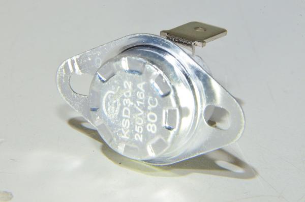 80°C KSD302 250V 16A NC keraaminen bi-metallinen mekaaninen termostaatti *uusi*