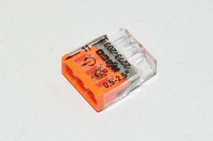 Wago 2273-203 orange push-in 3-conductor compact splicing connector *new*
