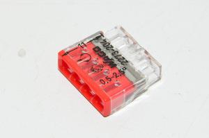 Wago 2273-204 red push-in 4-conductor compact splicing connector *new*