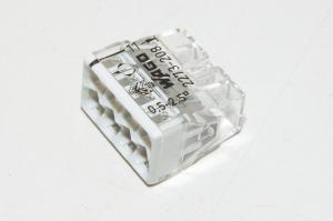 Wago 2273-208 gray push-in 8-conductor compact splicing connector *new*