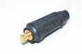 DKJ-35 black male connector for 25-35mm² cable, 2x M8 screw mount, 160-250A *new*
