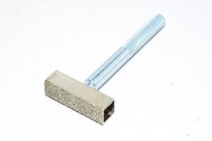 Timanttikyllästetty 13,5x45mm tasapäinen karkea hiomakiven oikaisija 9,5x88mm varrella *uusi*