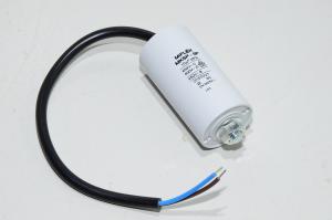 Miflex MKSP-5P I15KV610K-D 10µF/500VAC 35x65mm moottorin käyntikondensaattori M8 kiinnityksellä ja 250mm johdoilla *uusi*