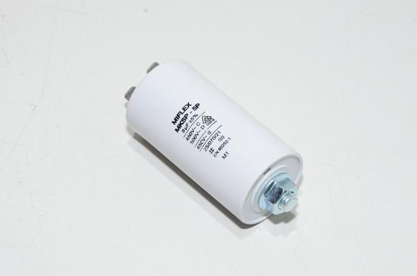 Miflex MKSP-5P I15KV580K-B 8µF/500VAC 35x89mm moottorin käyntikondensaattori faston liittimillä *uusi*