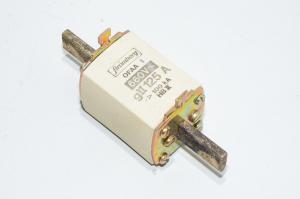 125A 690VAC NH1 gII (gL/gG) 100kA Strömberg OFAA 1 kahvasulake päädyssä sijaitsevalla palaneen sulakkeen ilmaisimella