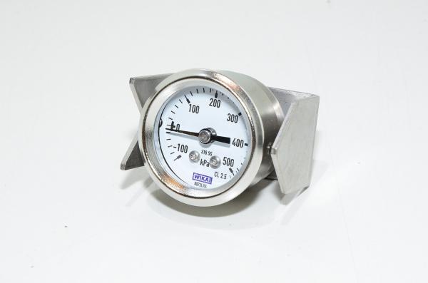 Wika 131.11.040 laipallinen paneeliasennettava ruostumaton 40mm painemittari G1/4 liittimellä -100...500kPa *uusi*
