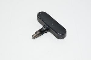 M10x1.5 15mm oikeakätinen kierre musta peukaloruuvi 8mm pallokärjellä