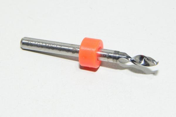 2,9x3,175x10mm 2,9mm 130° spiral carbide drill 3,175mm shank *new*