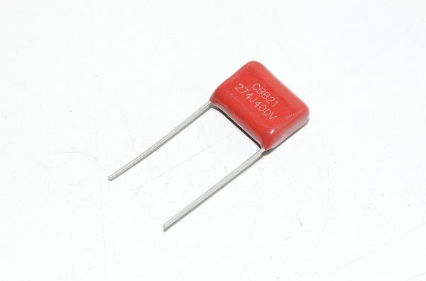 SR Passives MPP-270NR15/400 CBB21 274J400V 270nF/400V 5% 17x6,3x12,8mm 15mm metallisoitu polypropeenikalvokondensaattori *uusi*