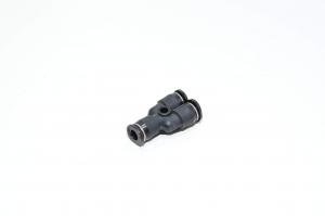 Pisco PY4M miniatyyri 4mm Y-liitin / Y-haara / Y-sovitin samoille pikaliitin putkihalkaisijoille