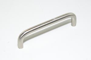 Handle, satin chrome plated brass 104x28x8mm, M4 mounting