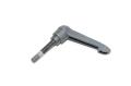 Kipp K0270.2081X40 pull to adjust black plastic handle 75mm steel M8 male thread RH