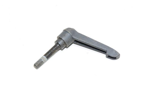 Kipp K0270.2081X40 pull to adjust black plastic handle 75mm steel M8 male thread RH