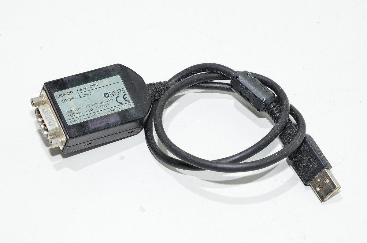 Omron CS1WCIF31 HW V1 USBRS232C converter for programming Omron's PLC's