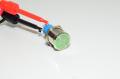 16mm metal switch, flat head, On/Off (SPDT), 220V green LED, power symbol, M16x1, 3A, 250VAC, IP65 *new*