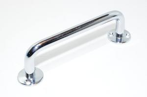 Chrome plated brass handle 150x49x12mm, flange mounting