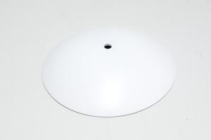 90mm valkoinen teräskupu 4,8mm reijällä *uusi*