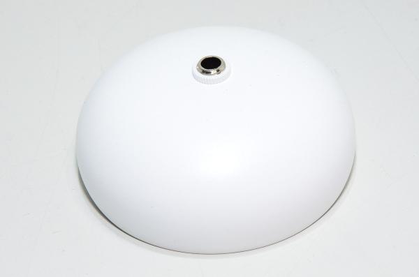 100mm valkoinen teräskupu 7mm reijällä *uusi*