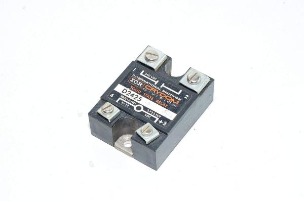 International Rectifier Crydom D2425 solid state relay, input 5-24VDC, load 24-280VAC 25A, NO