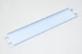19" 2U 484x88,2x1mm valkoinen teräksinen laiteräkkiasennettava peitelevy 4x 10x6,8mm ovaaleilla reijillä