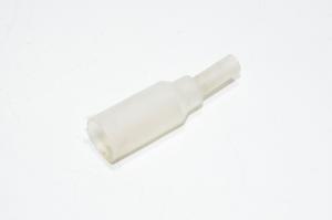Silicone protective boot, clear, for insulating high voltages at the ends of 21mm neon tube
