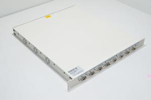 8x 12VDC 4,3A ulostulo, 100-240VAC 4-2A sisääntulo Bluelec TB0545 Multi output PSU, 19" 1U räkkiasennettava, 16x suojattua lähtöä