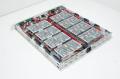 8x 12VDC 4,3A output, 100-240VAC 4-2A input Bluelec TB0545 Multi output PSU, 19" 1U rack mount, 16x protected outputs
