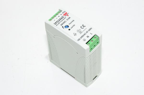 24VDC 2,5A 60W output, 100-240VAC input Carlo Gavazzi SPD24601 switching mode power supply, screw terminals