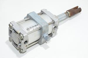 Pimatic PIC-09-100-80 double-acting ISO 6431 standard cylinder + Central trunnion mount + Piston rod clevis