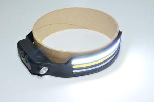 Otsalamppu 3x COB LED nauhalla, kaukovalolla ja sisäänrakennetulla USB-C ladattavalla 1500mAh litium akulla *uusi*