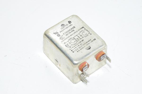 Curtis Industries F1600CA03 RFI häiriön poistaja 1,5A/250VAC 3A/115VAC