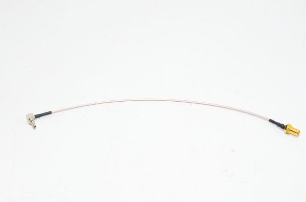 SMA naaras suora - CRC9 uros kulmamalli RG316 adapteri kaapeli 250mm *uusi*