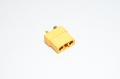 XT90-F keltainen 2pin naaras virtaliitin, 500VDC, 40/90A *uusi*